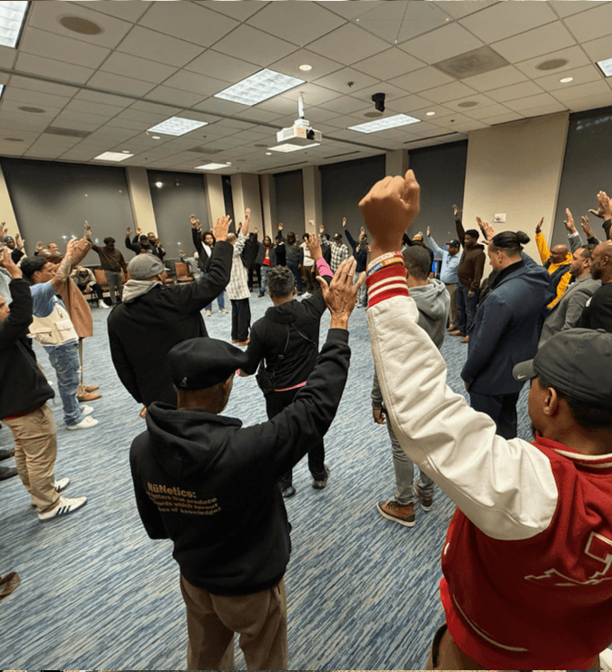 A quiet breath during a Chop-It-Up session