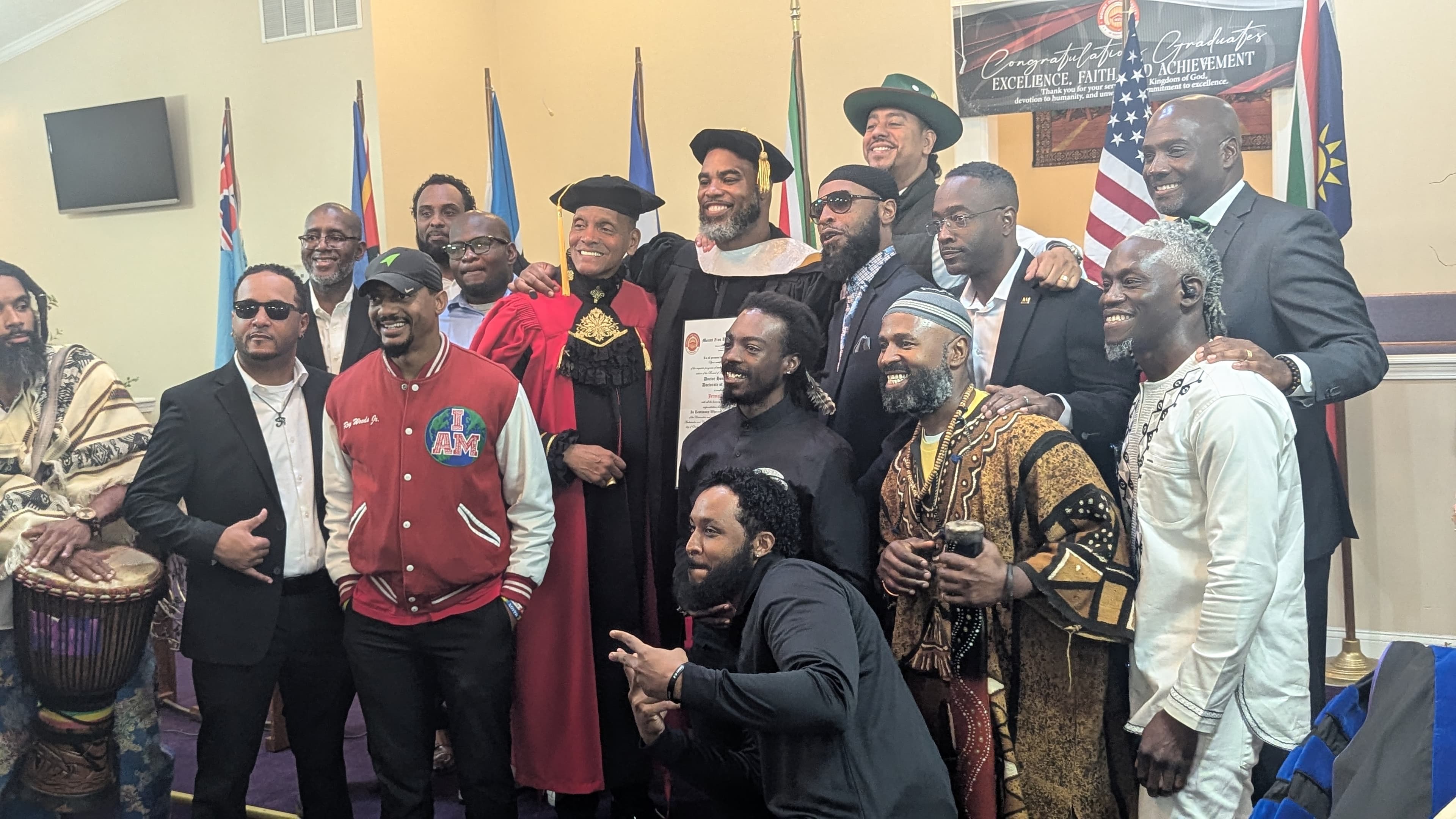 An Undugu brother at his graduation ceremony